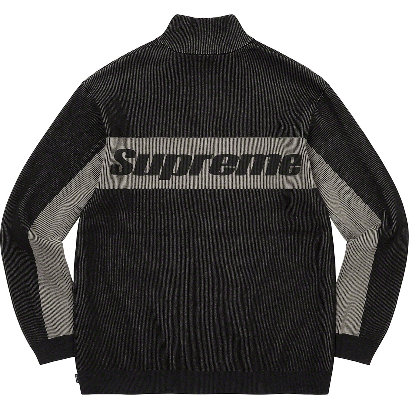 2-Tone Ribbed Zip Up Sweater view 16